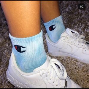 Tie dye champion socks